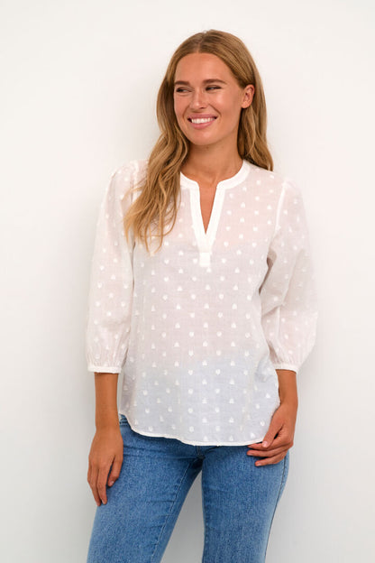 KAJOLLIA BLOUSE Offwhite