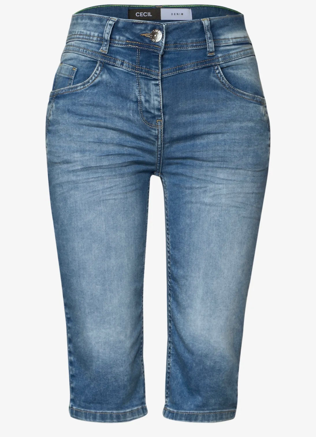 Toronto shorts straight mid blue Lys Blå Melert