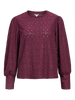 Objlaila L/s Re Top Noos Mørkelilla