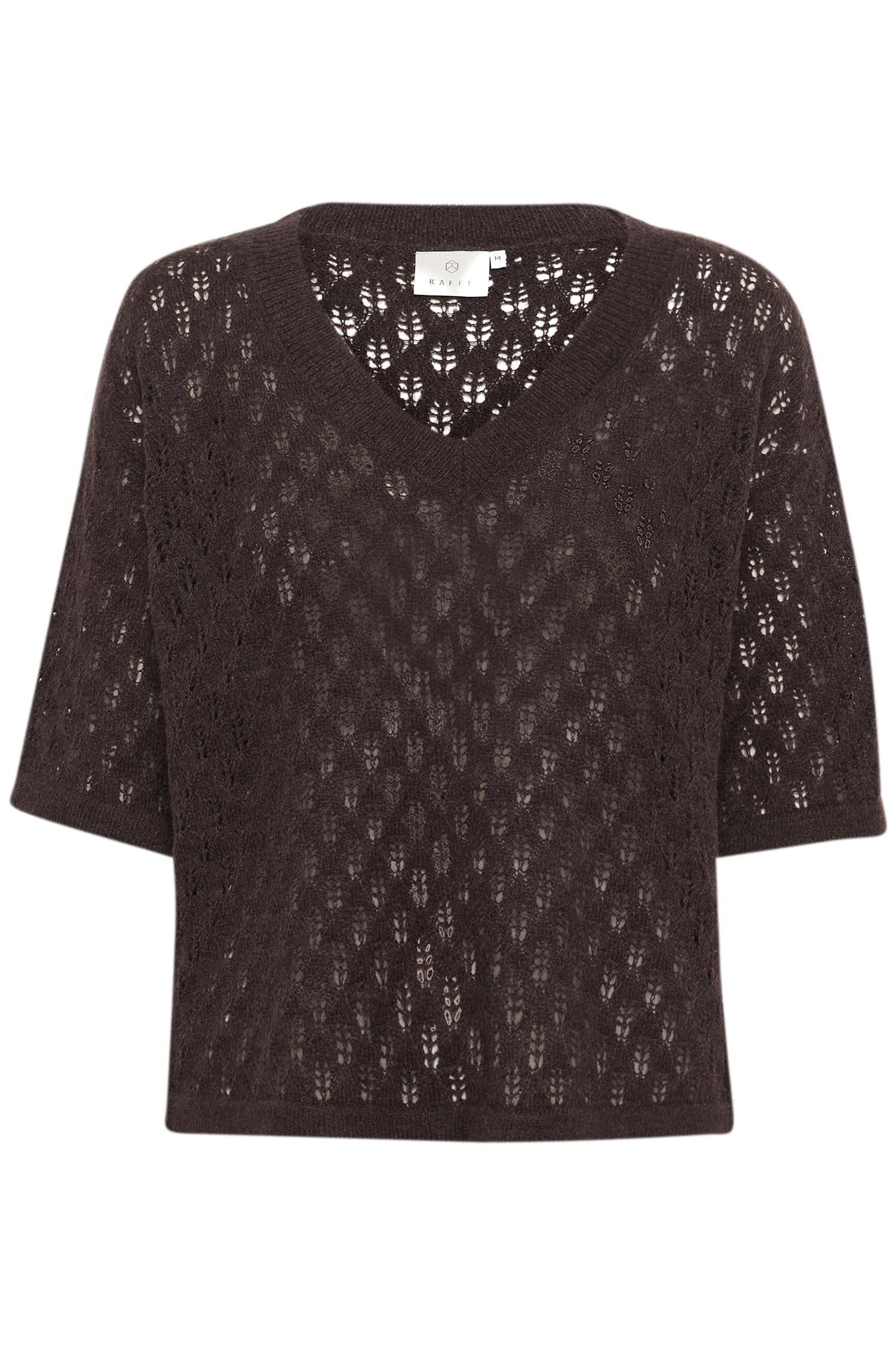 Kalourine V-Neck Pullover Fudge Melange