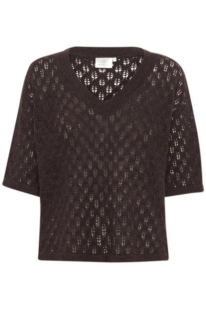 Kalourine V-Neck Pullover Fudge Melange