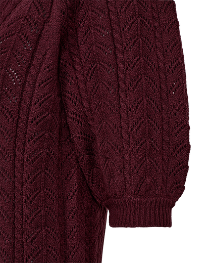 FQCLARRY-PULLOVER Burgunder