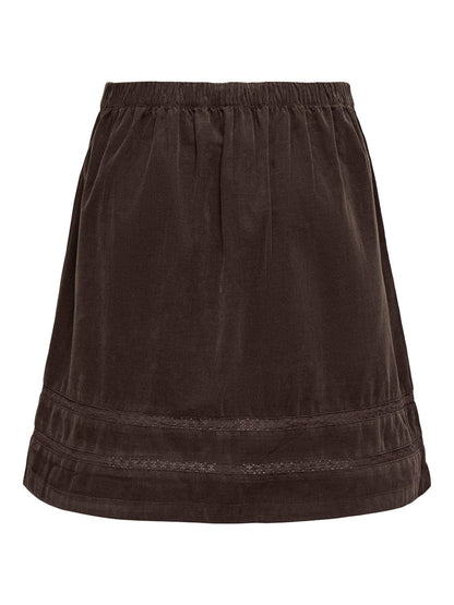 Onlaime Hw Cord Tape Skirt Pnt Ox Mørkebrun