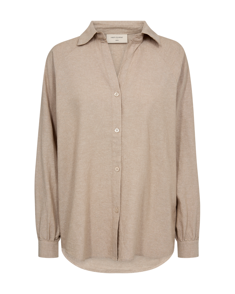 FQLAVA-SHIRT linskjorte Beige