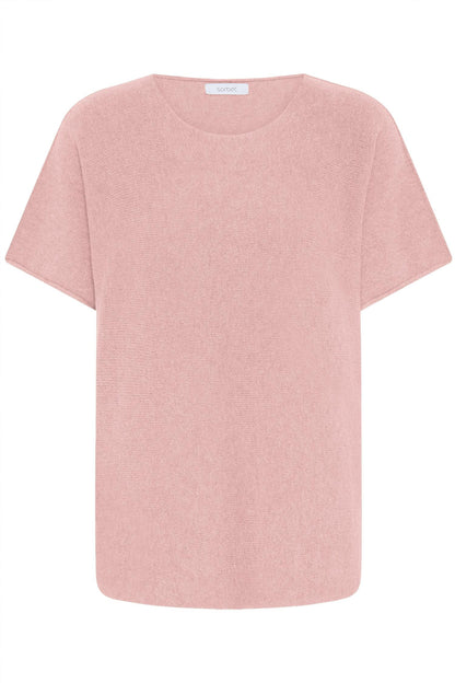 Sbinnova Half Sl Knit Blouse Misty Rose