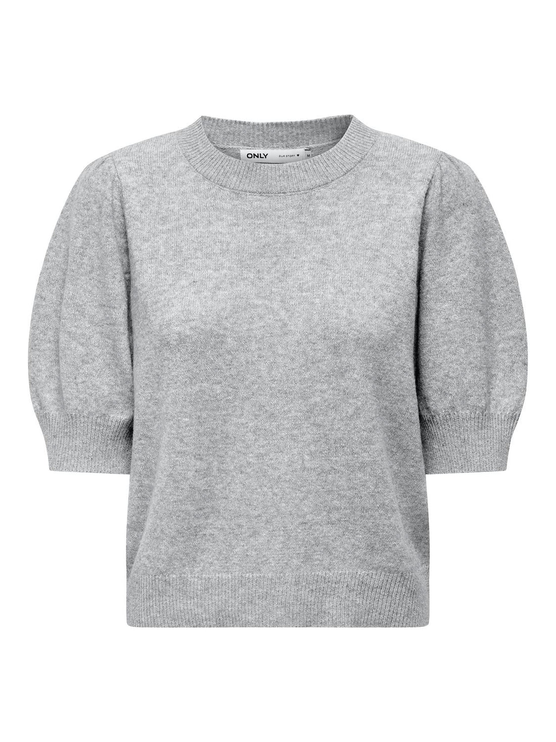 Onlrica Life 2/4 Pullover Knt Noos Lysegrå