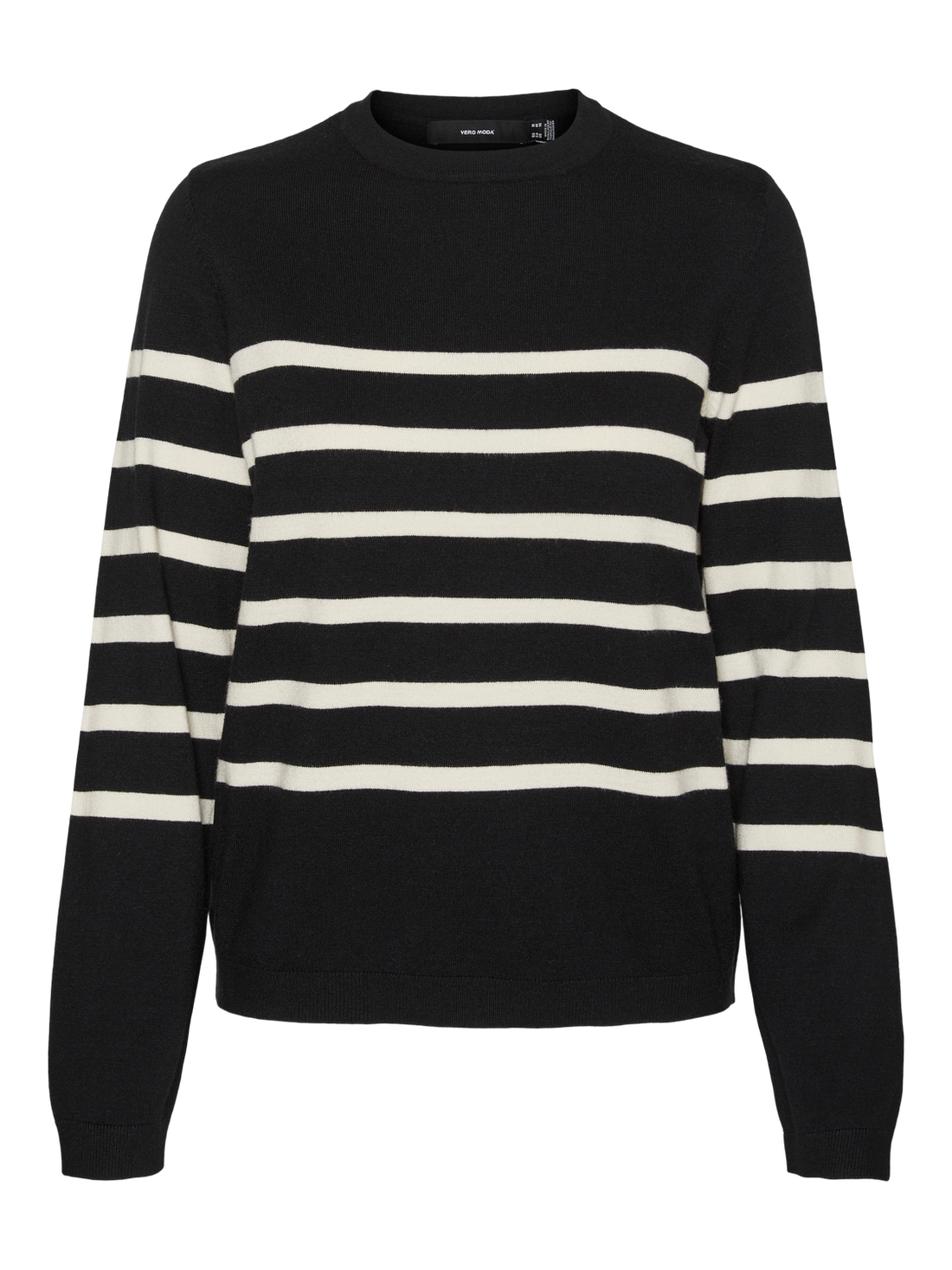 VMSABA PLAIN LS O-NECK PULLOVER GA NOOS Sort