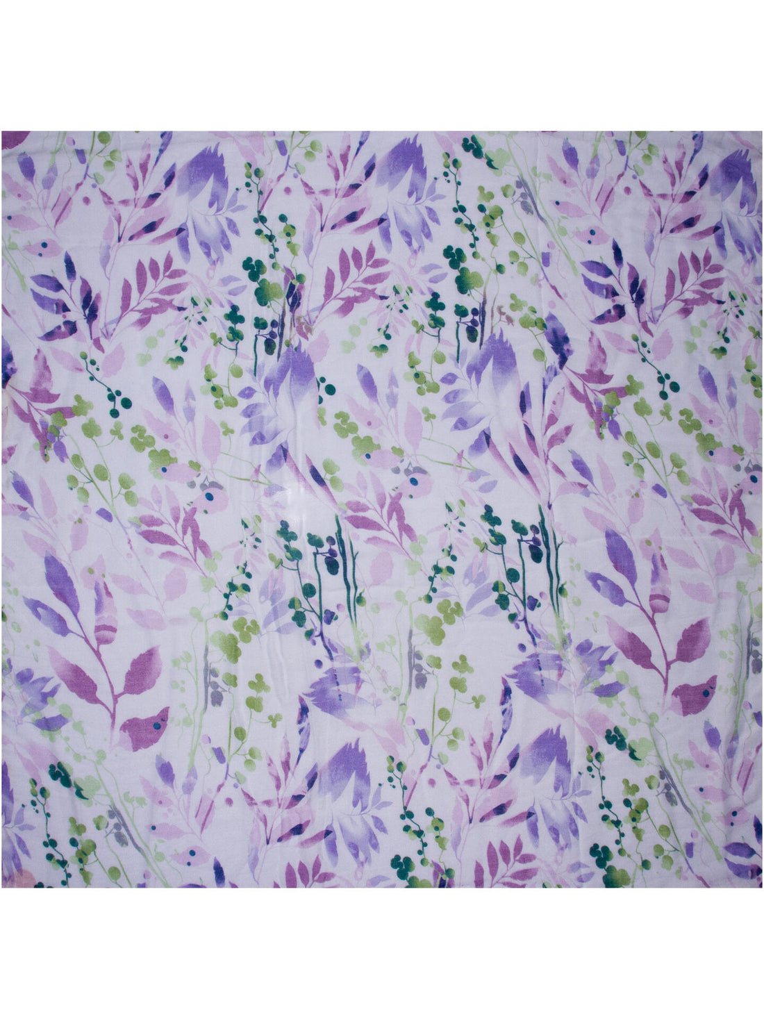 Skjerf blomster 90*180 Lilla