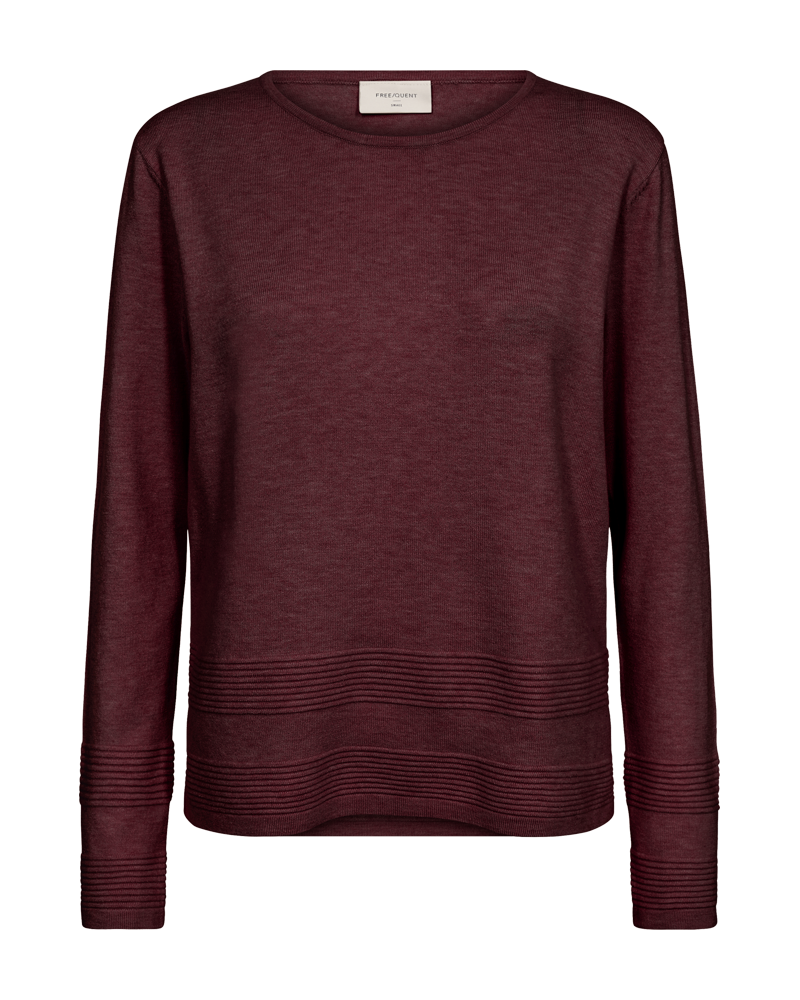 FQFLOW-PULLOVER Vinrød