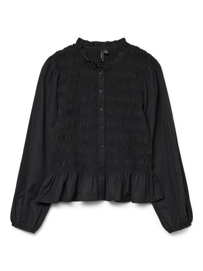 VMEMERY LS O-NECK SMOCK TOP WVN EXP SB3 Sort