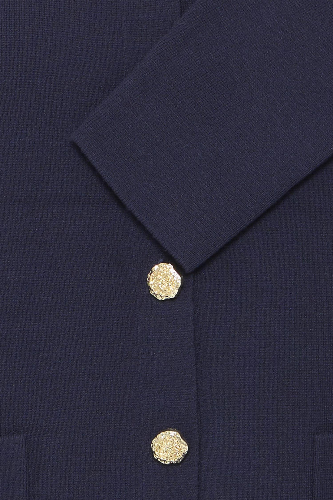 Pzsara Short Cardigan Dark Sapphire