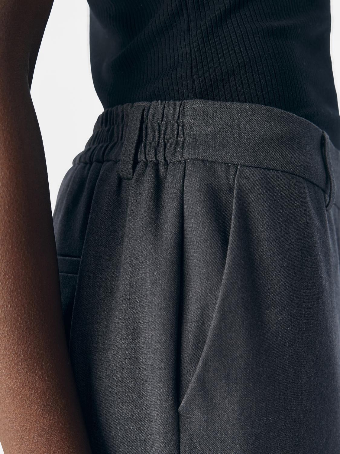 Objlisa Mw Straight Pant Noos Mellomgrå