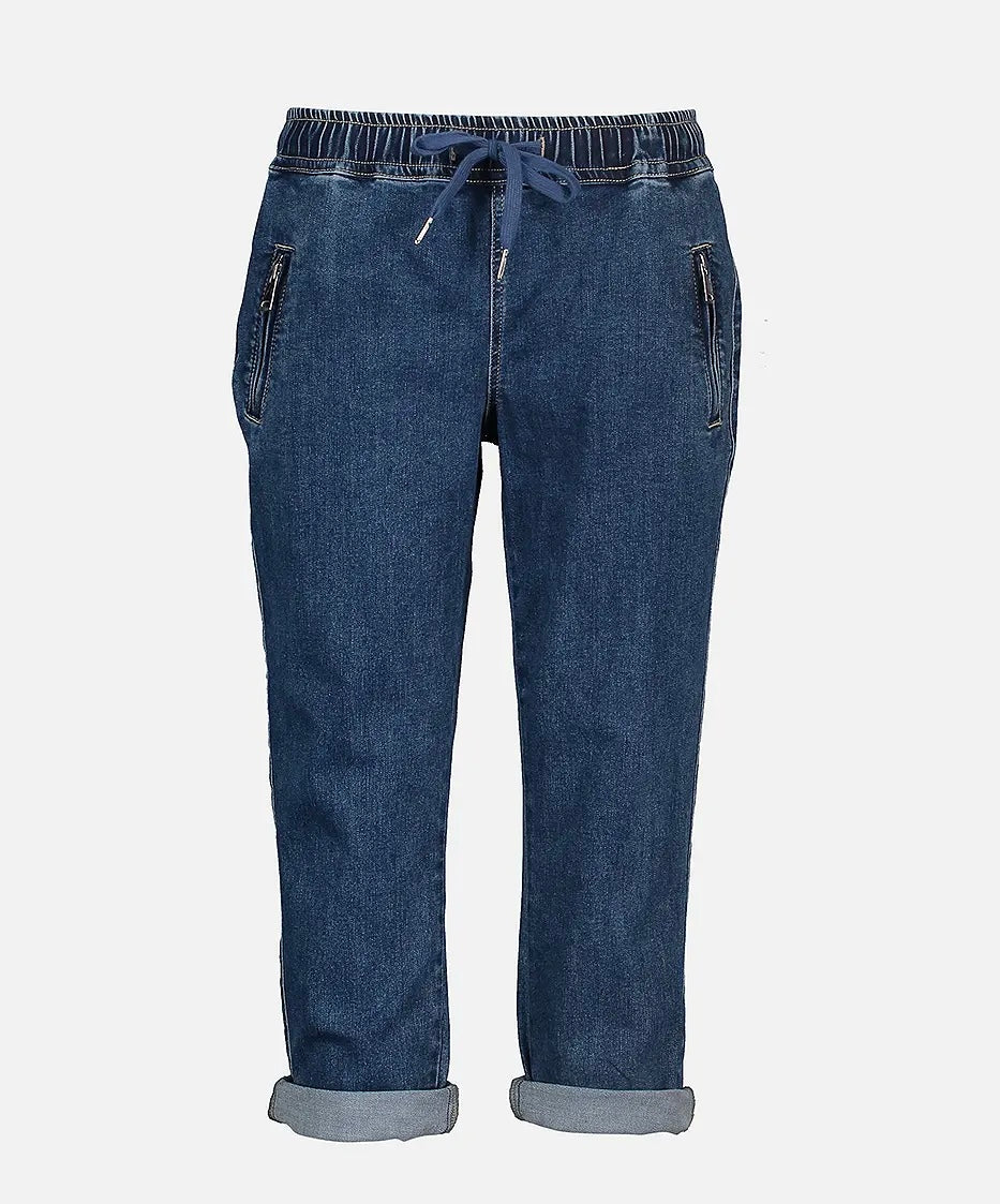 Marina Zip capri Blå
