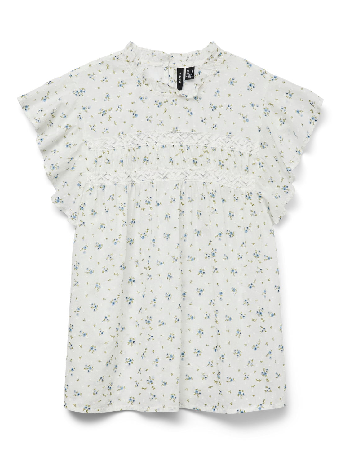 VMTRINE SL LACE TOP WVN GA NOOS Klar Hvit