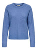 JDYBIGUM L/S O-NECK PULLOVER KNT Mellomblå
