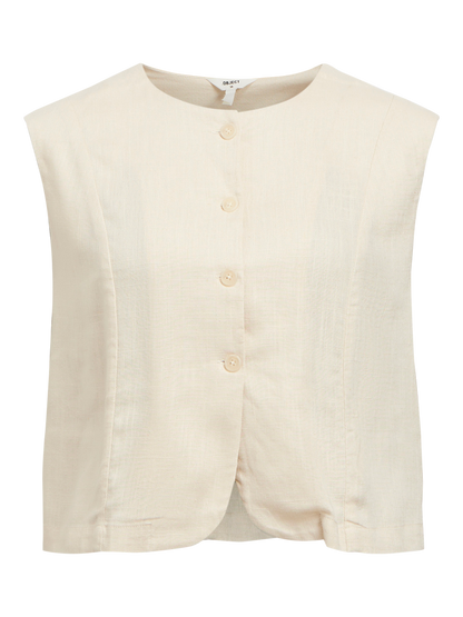OBJAYA S/L RE VEST 138 Beige