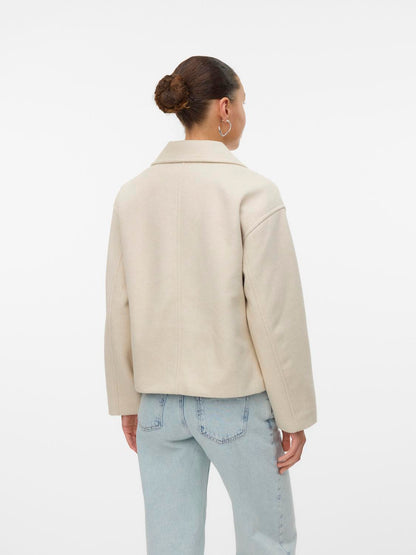 Vmvinceline Short Jacket Noos Lysegrå