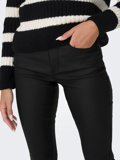 Onlblush Mid Flared Coated Pnt Noos Sort