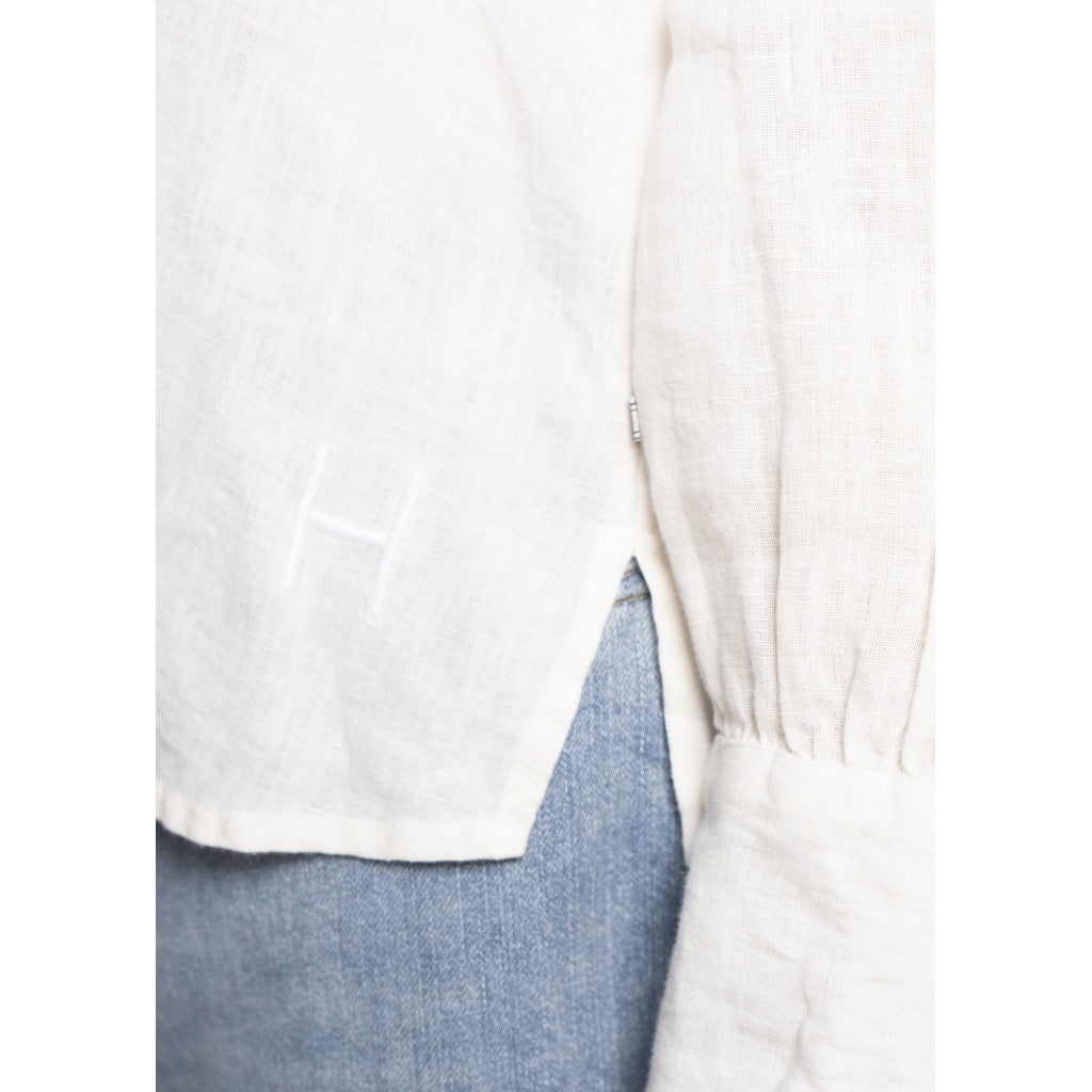 SARI Linen Blouse Hvit