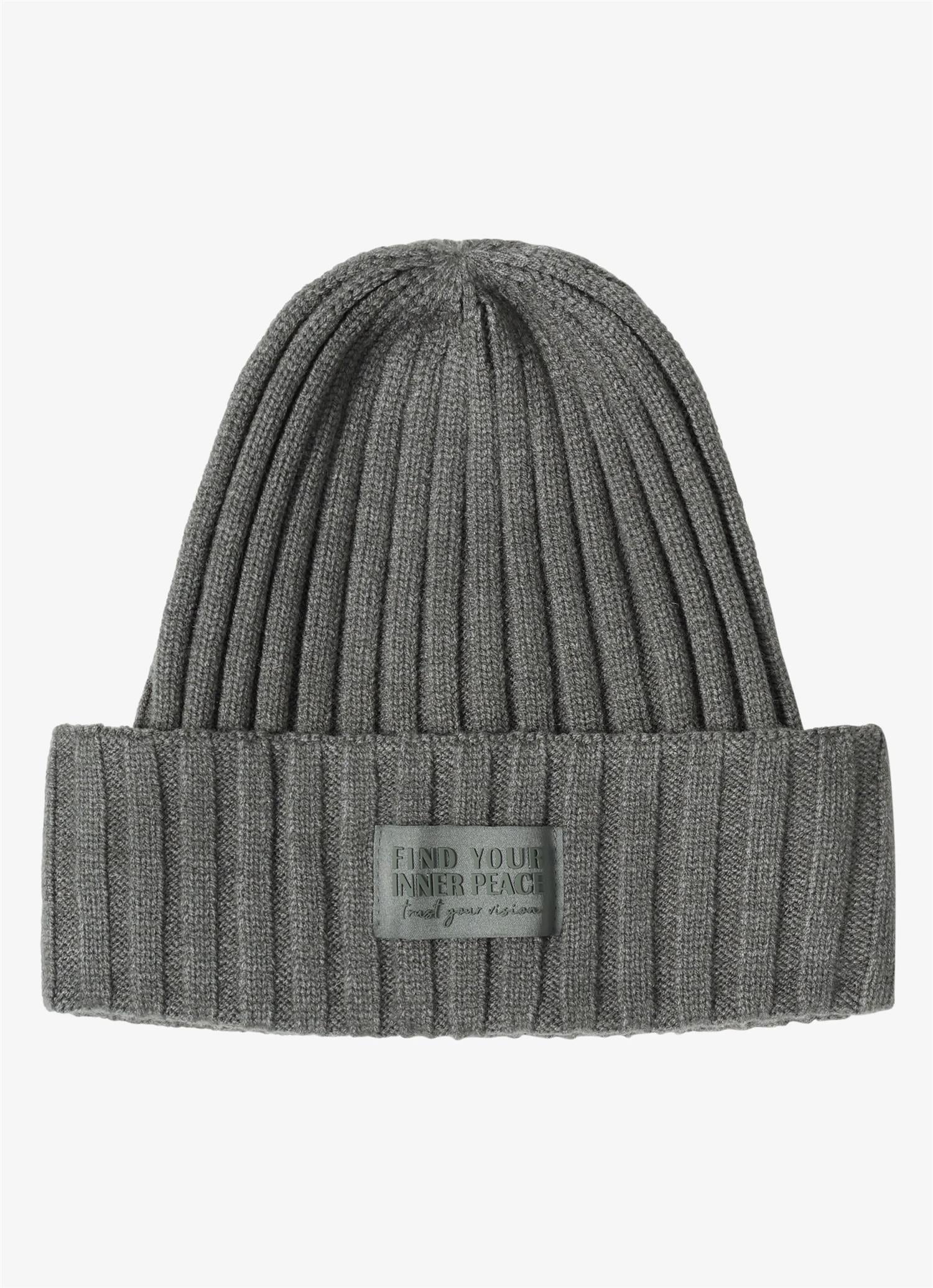 Solid knit cap Pastellgrønn