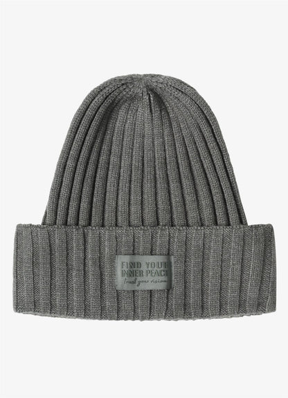 Solid knit cap Pastellgrønn