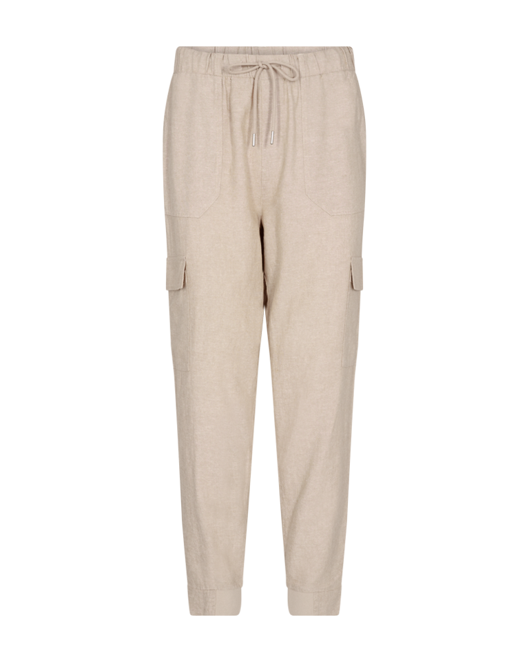 FQLAVA-PANT cargo linbukse Beige