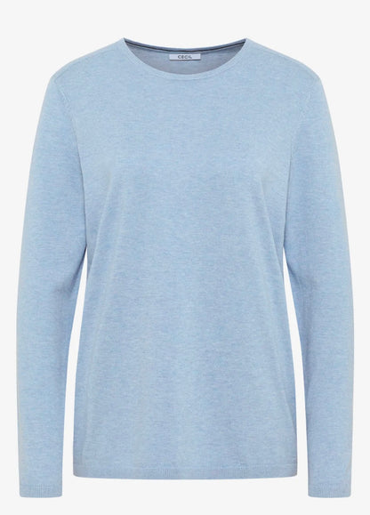 NOS BASIC ROUNDNECK Lyseblå