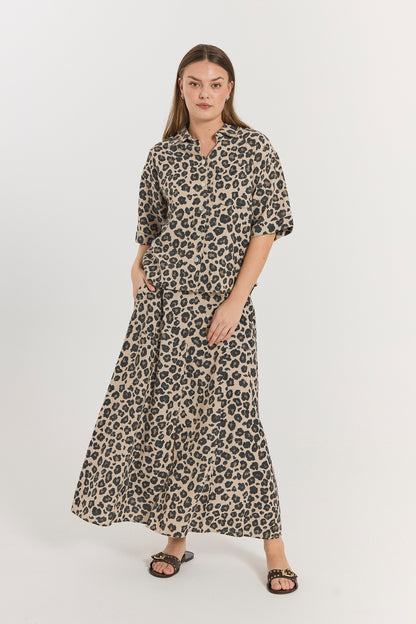 FQLAVISCO-SKIRT Brun