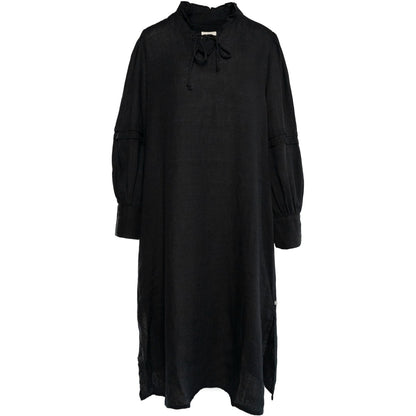 SARI Linen Dress Svart