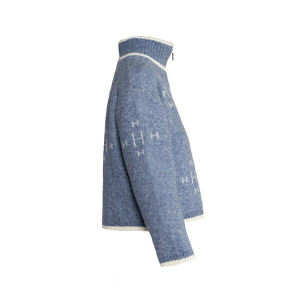 Iben Zip Jacket Jeansblå