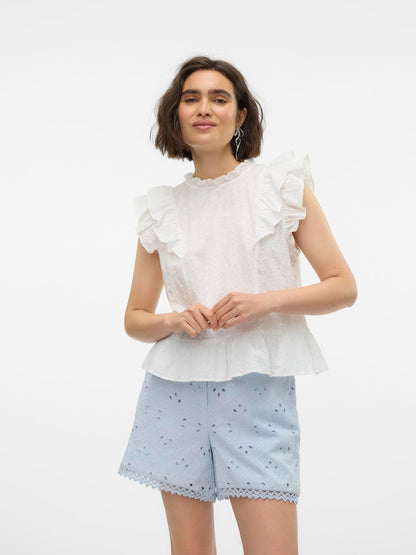 VMKAMMY SL HIGH NECK TOP VMA Hvit