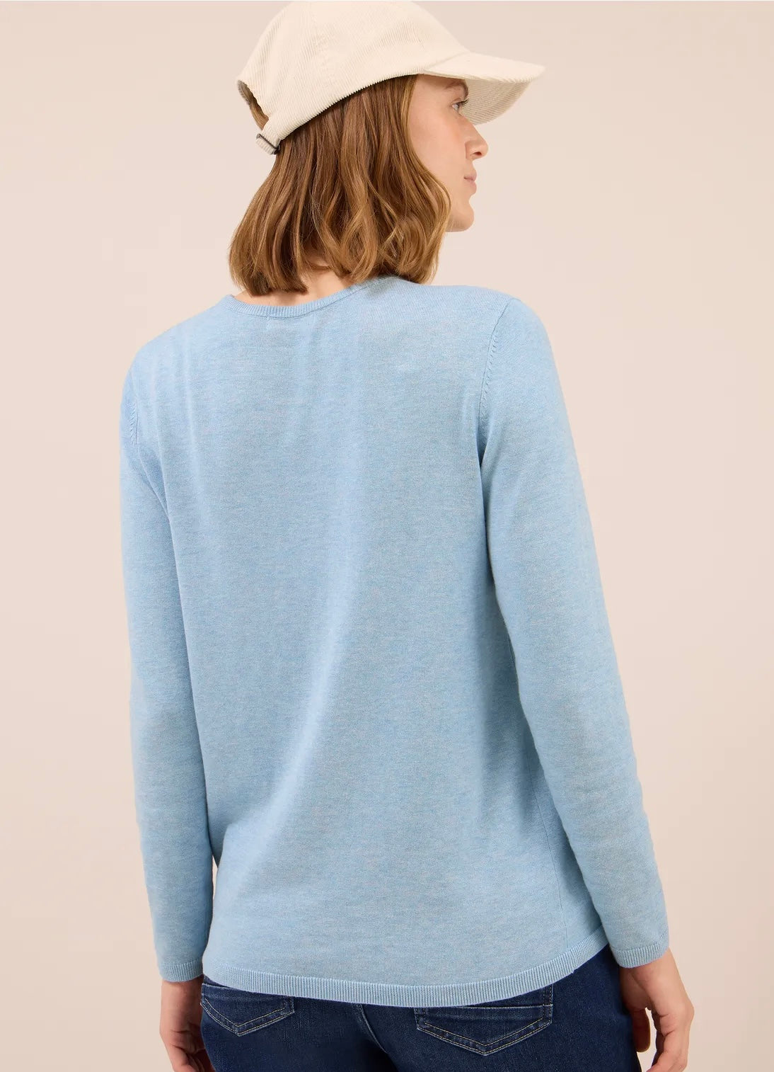 NOS BASIC ROUNDNECK Lyseblå