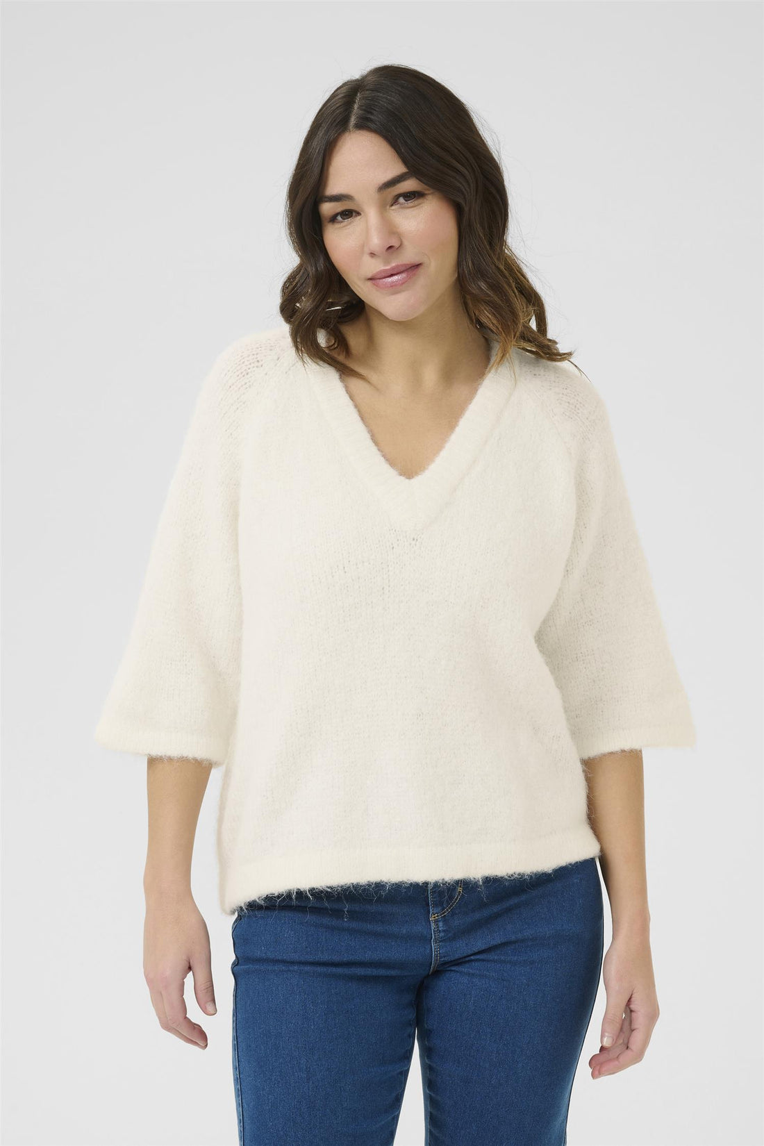 KaEMILIE v-neck pullover Offwhite