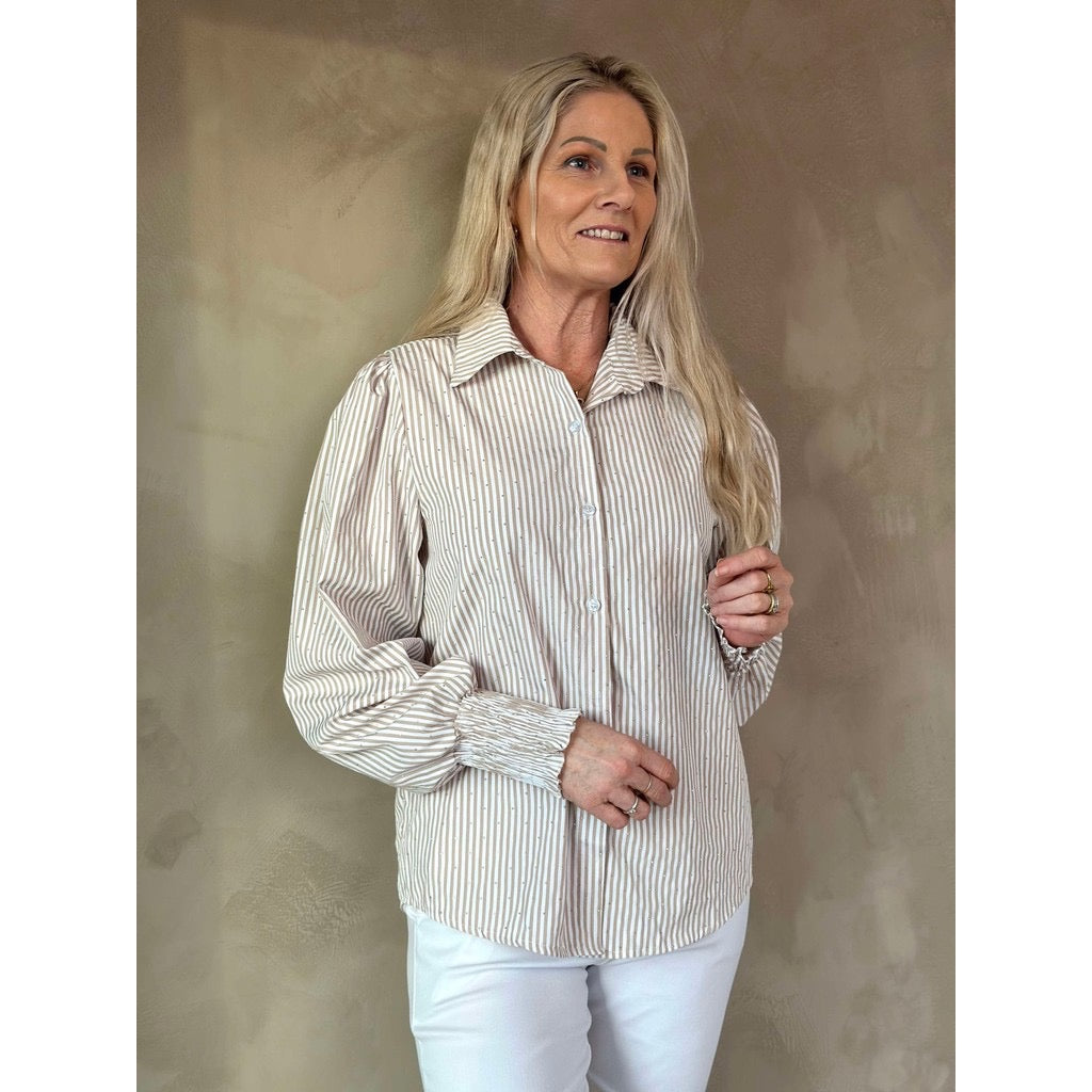 INGELA BLUSE Beige
