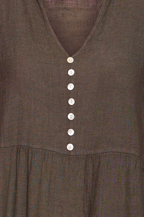 SBFONTANELLE LONG DRESS Chocolate Brown