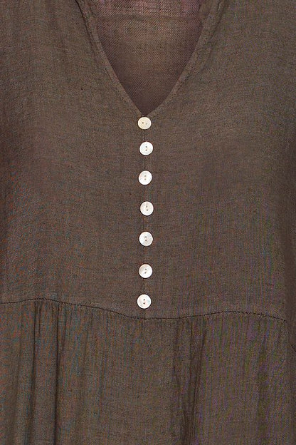 SBFONTANELLE LONG DRESS Chocolate Brown