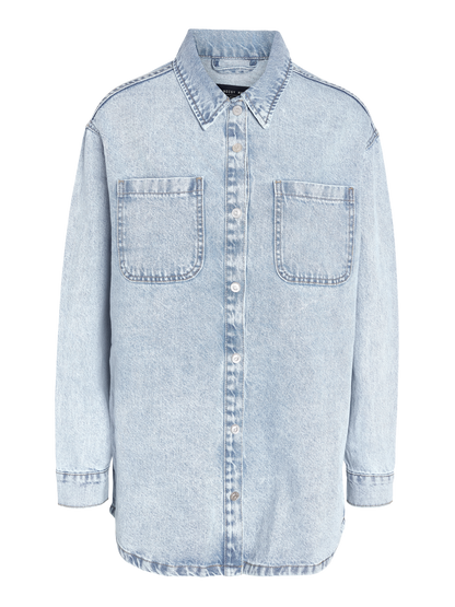 NMALVA L/S DENIM SHACKET AZ352LB NOOS Lyseblå