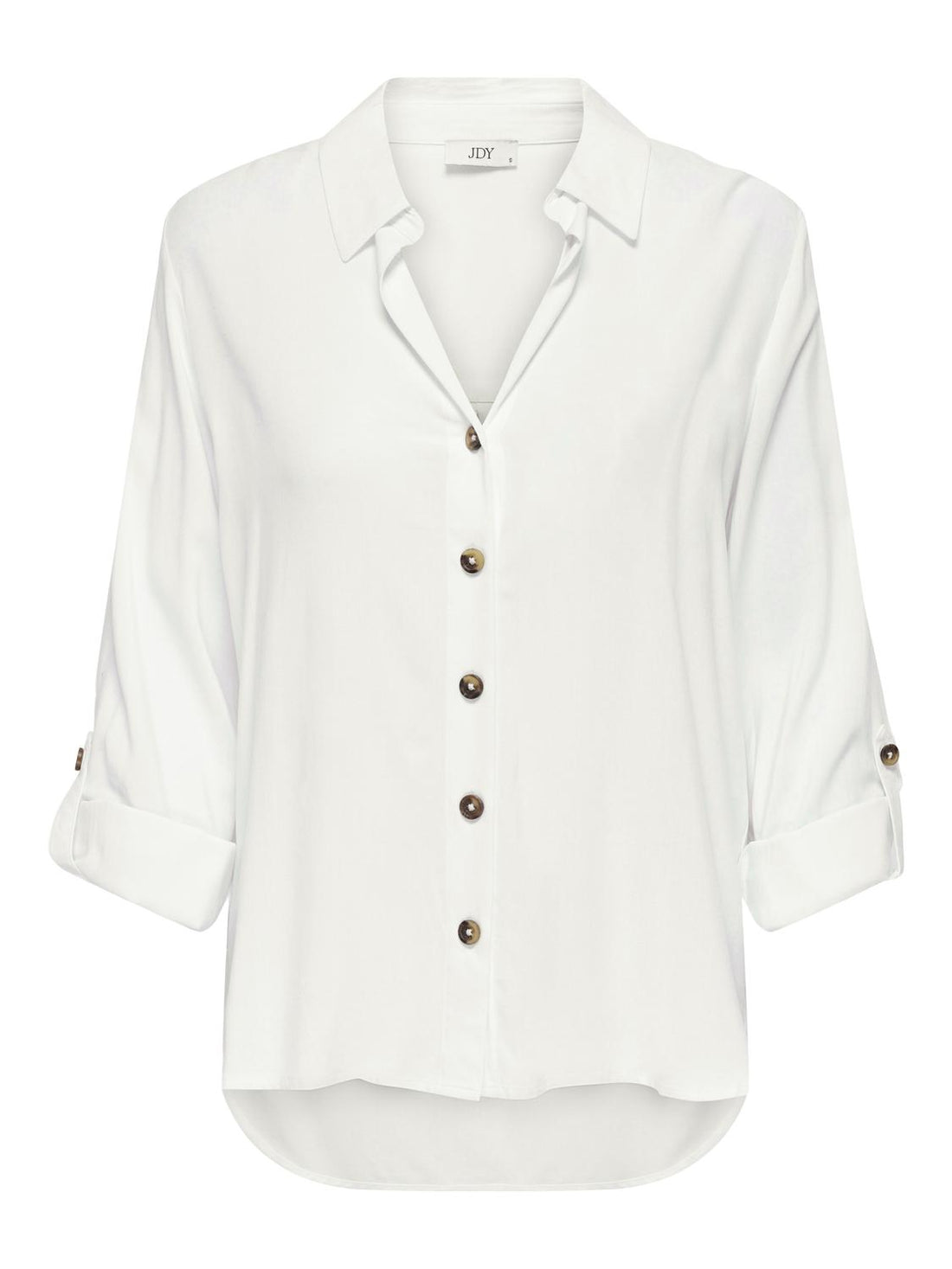 JDYLAUREL LIFE L/S SHIRT WVN DIA Hvit