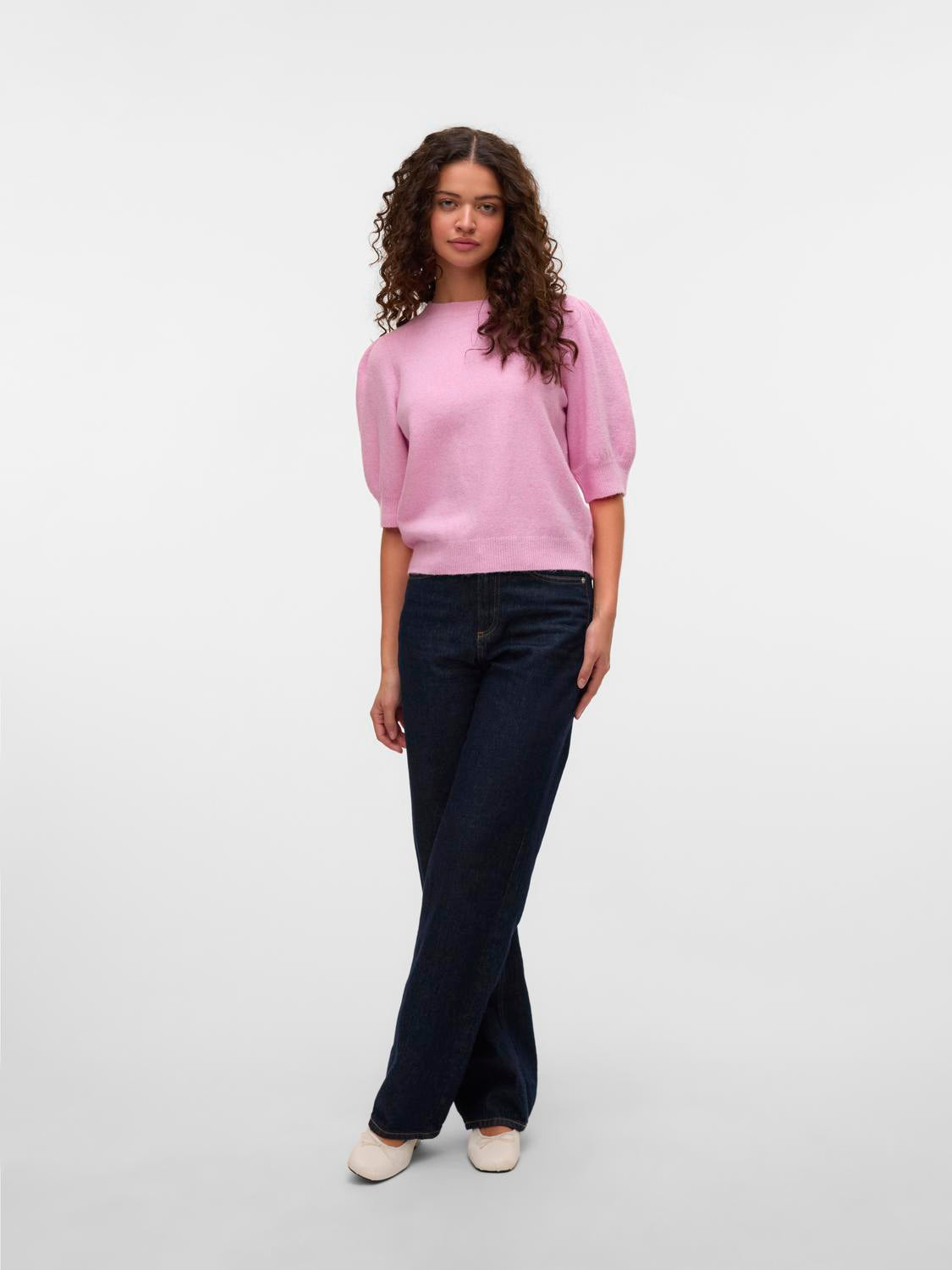 VMDOFFY 2/4 O-NECK PULLOVER GA NOOS Lyserosa