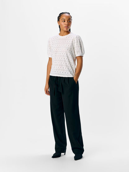 OBJLAILA S/S RE TOP NOOS Hvit