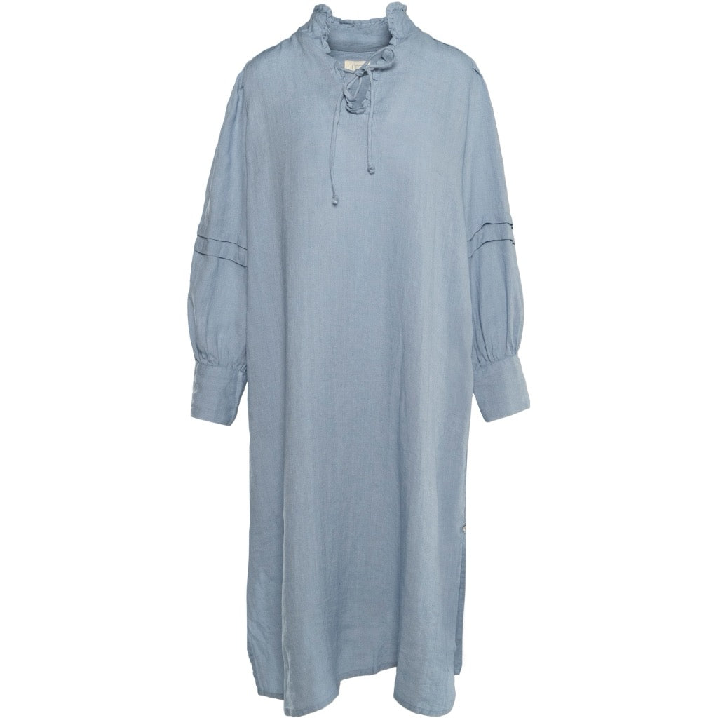 SARI Linen Dress Blå