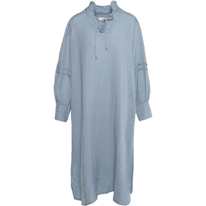 SARI Linen Dress Blå