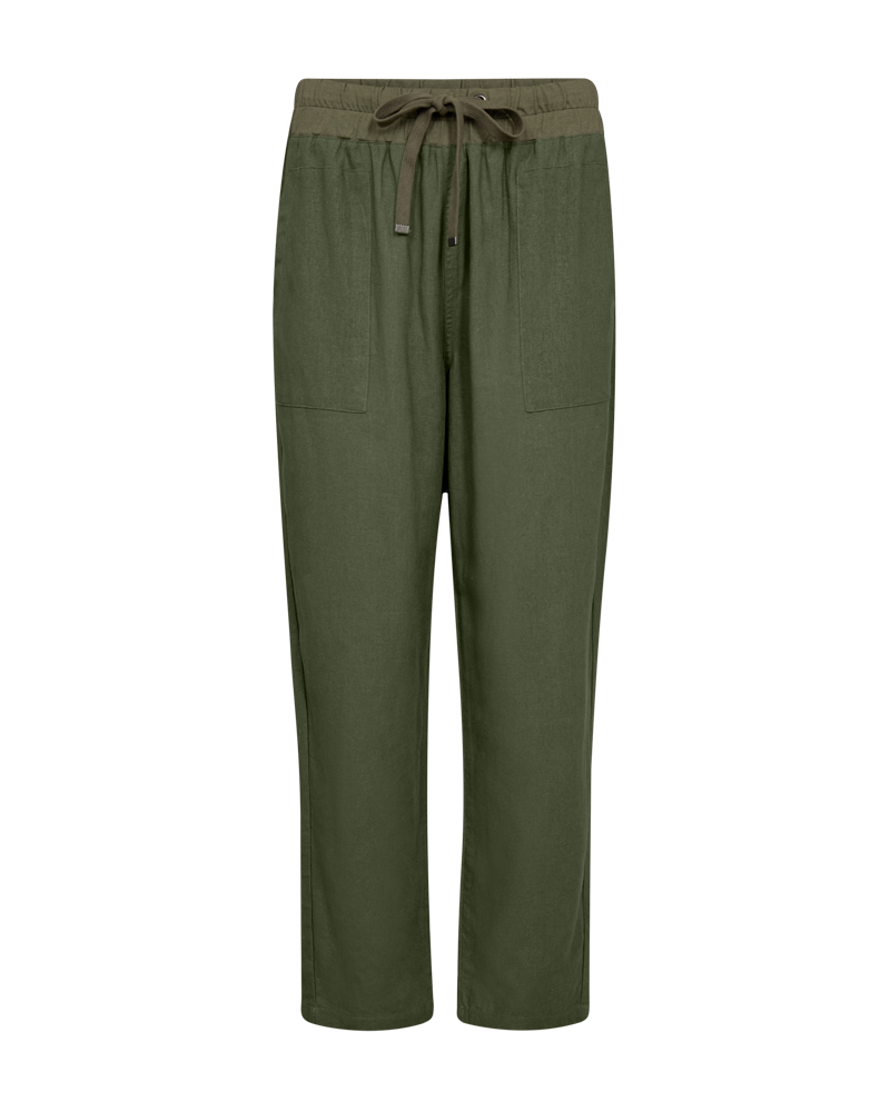FQLAVA-PANTS linbukse Grønn