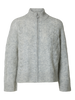 Slfvera Ls Knit Zip Cardigan Ex Lysegrå