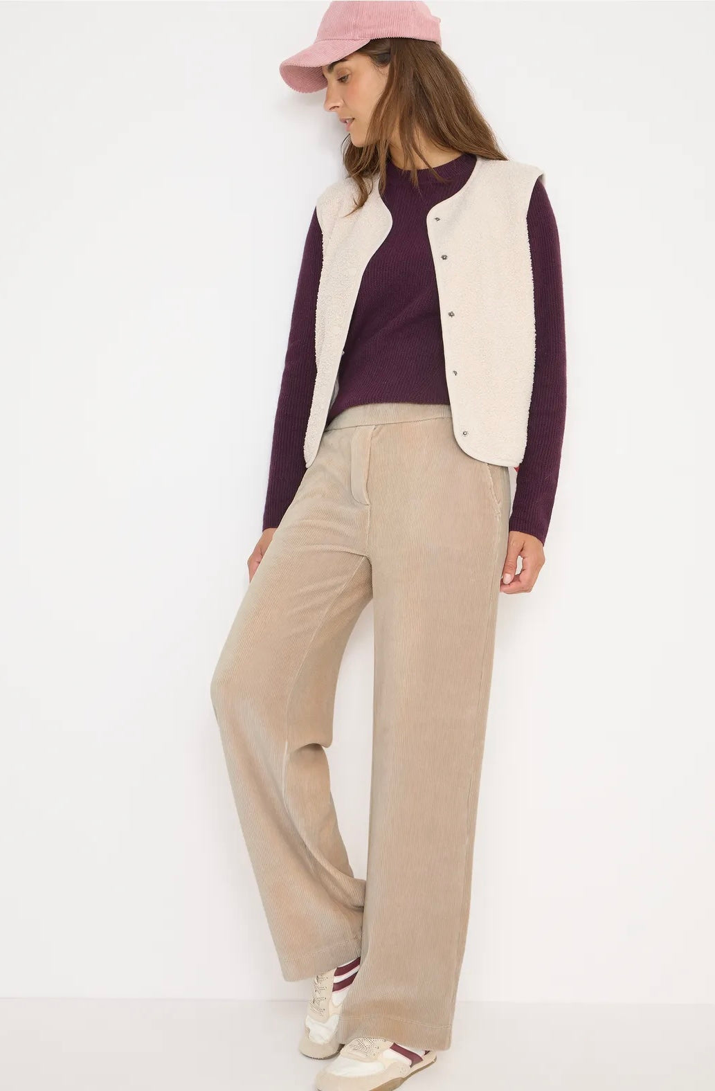 Nesle soft corduroy Beige