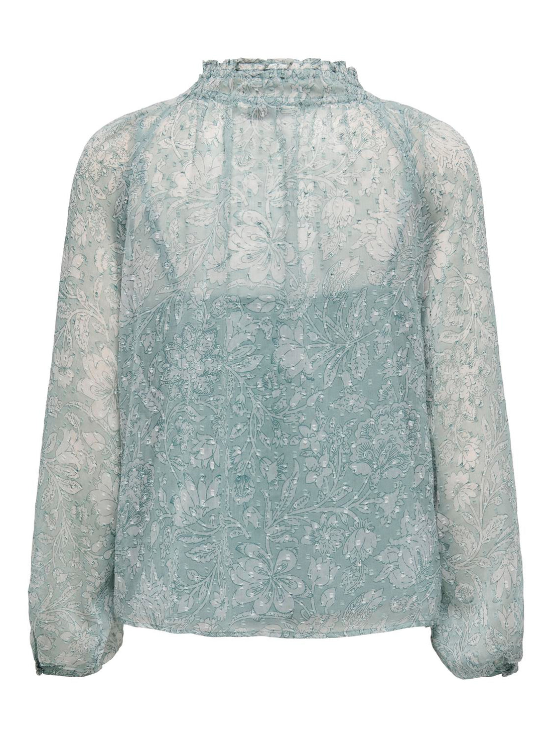 ONLELIZA LIFE LS V-NECK STRING TOP WVN Lysegrønn