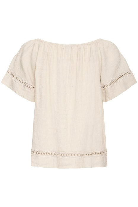 SBFONTANELLE SS BLOUSE Sandshell
