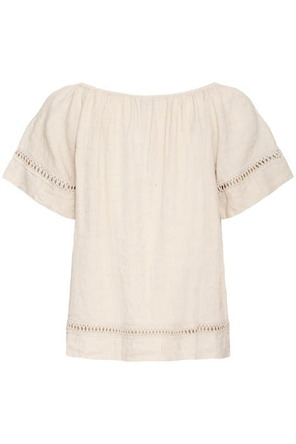 SBFONTANELLE SS BLOUSE Sandshell