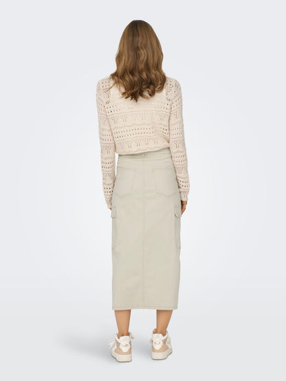 JDYSUN LAY L/S BOATNECK PULLOV. KNT NOOS Beige