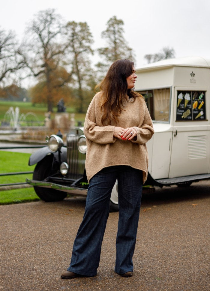 BCALESSIA  KNIT JUMPER Latte